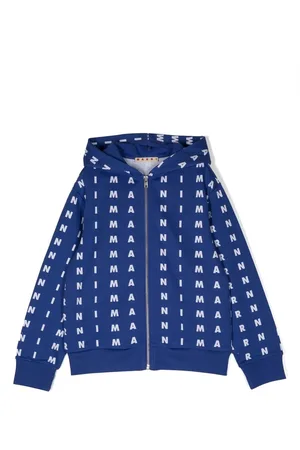 Louis Vuitton Monogram Zip-Through Hoodie, Blue, M