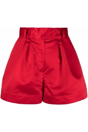 Styland High-waisted pleated shorts