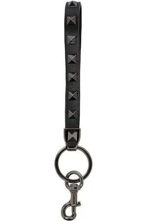 VALENTINO GARAVANI Rockstud leather keyring