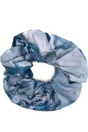 Natasha Zinko Denim-print scrunchy