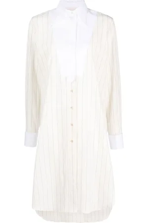 WALES BONNER Striped midi dress