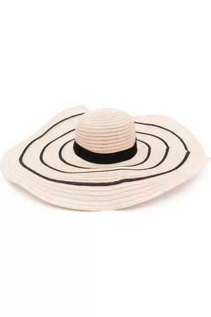 Borsalino Women Hats - Striped sun hat