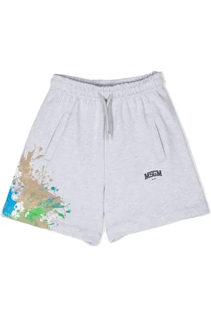 Msgm Graphic-print cotton casual short