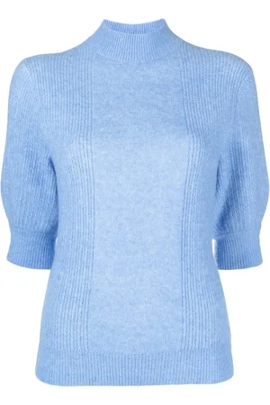Tommy Hilfiger High-neck cropped-sleeve jumper