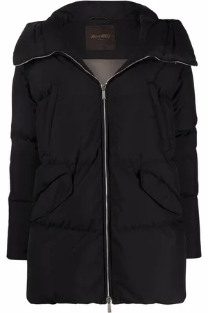 MOORER Padded hooded jacket