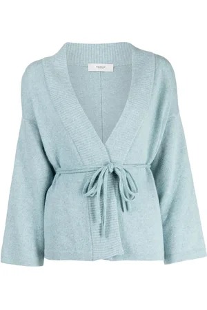 PRINGLE OF SCOTLAND Ribbed-trim tie-waist cardigan