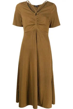 tout a coup Gathered-detailing midi dress
