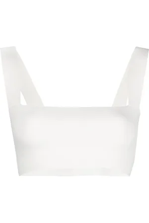 Victoria Beckham Square-neck cropped top