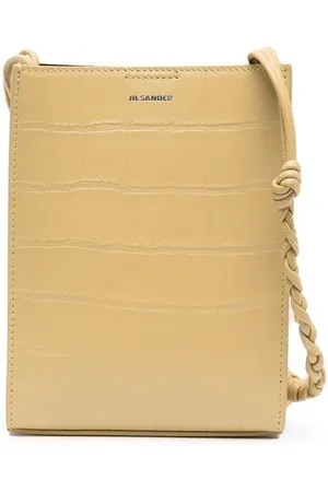 Jil Sander Tangle crocodile-effect crossbody bag