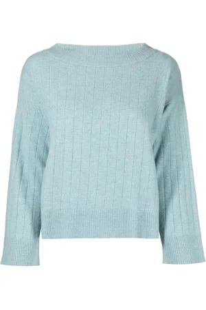 PRINGLE OF SCOTLAND Ribbed wide-neck jumper