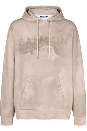 Balmain Logo-print organic-cotton hoodie