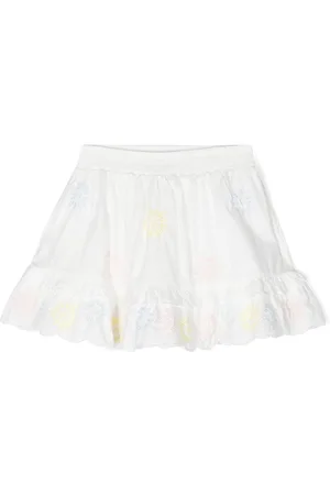 Stella McCartney Embroidered ruffle skirt