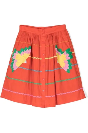 Stella McCartney Embroidered button-up skirt