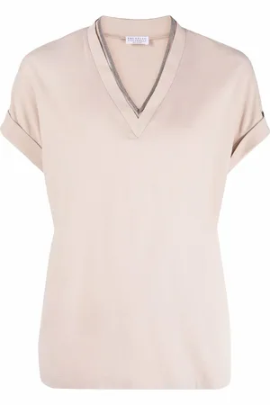 Brunello Cucinelli V-neck stretch-cotton T-shirt