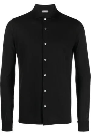 ZANONE Spread-collar shirt