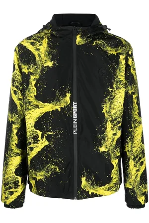 Philipp Plein Graphic-print zip-up hooded jacket