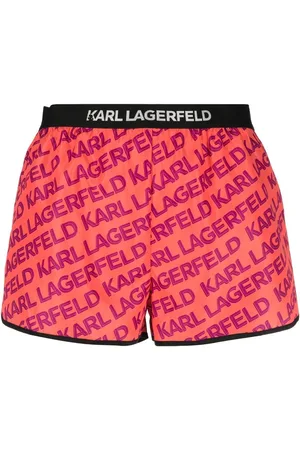 Karl Lagerfeld monogram-pattern Swim Shorts - Farfetch