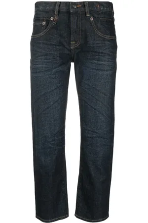 R13 Cropped-leg denim jeans