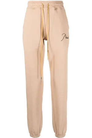 Rhude Embroidered-logo cotton track pants