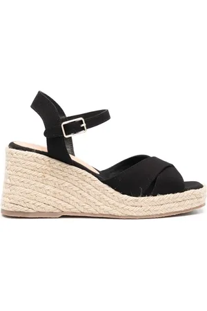 Amazon.com: SuanlaTDS Fashion Toe Shoes Beach Summer Wedges Buckle  Comfortable Sandals Peep Breathable Strap Weave Canvas Women Women's Sandals  Off Brand Sandals Women (Black, 8) : Clothing, Shoes & Jewelry