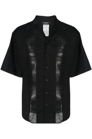 Dsquared2 Sheer-lace panelled shirt