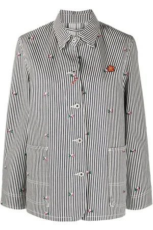 Kenzo Logo-patch button-fastening jacket