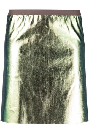 Rick Owens Metallic mini skirt