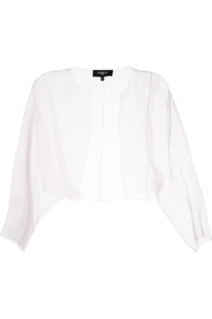 Paule Ka Cropped sheer organza jacket