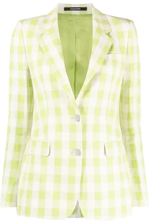 TAGLIATORE Check-print single-breasted blazer
