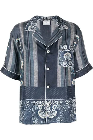 PIERRE-LOUIS MASCIA Floral-print silk shirt