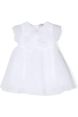 MONNALISA Butterfly soft-tulle dress