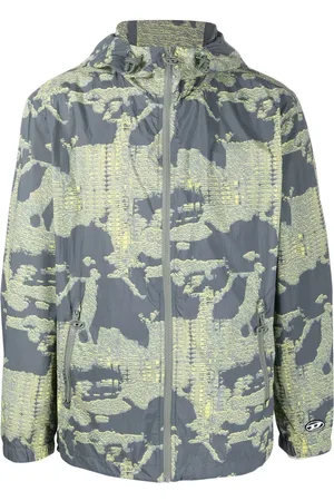 Diesel monogram-pattern Fleece Hoodie - Farfetch