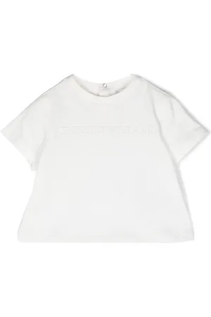 Emporio Armani Logo embroidered cotton T-shirt
