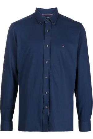 Tommy Hilfiger Embroidered-logo long-sleeve shirt