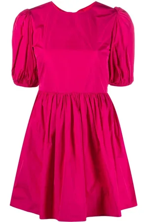 RED Valentino Bow-detail taffeta mini dress