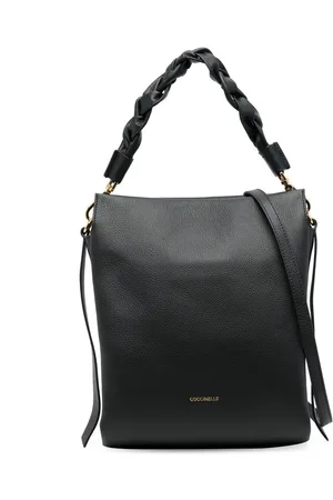 Coccinelle Braided-strap leather tote