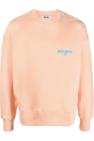 Msgm Palm tree logo-print sweatshirt
