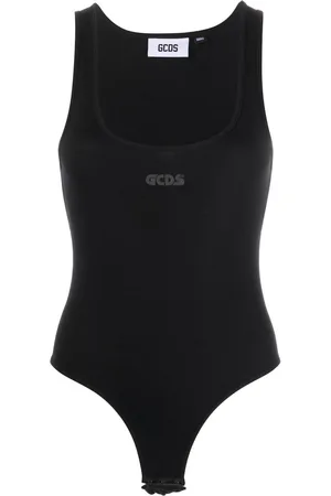 GCDS Logo-print sleeveless bodysuit