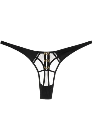 Kiki de Montparnasse Temptress silk charmeuse thong