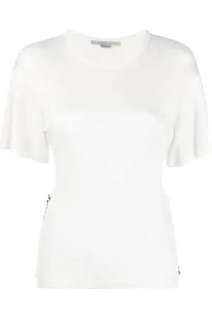 Stella McCartney Chain-link detail short-sleeve T-shirt