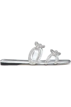 VALENTINO GARAVANI Chain 1967 crystal-embellished sandals