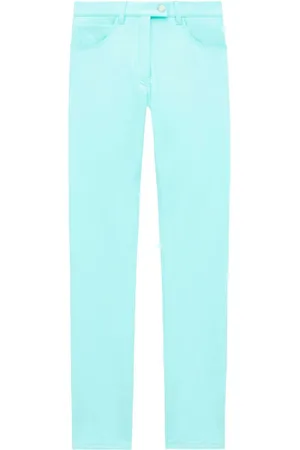 Courrèges Logo-embroidered straight-leg trousers