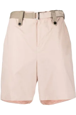 SACAI Belted-waist bermuda shorts