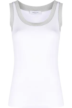 Fabiana Filippi Metallic-trim tank top