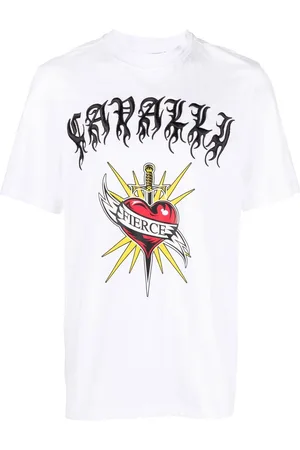 Roberto Cavalli Fierce print short-sleeve T-shirt