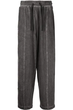 Izzue Faded-effect drawstring track pants