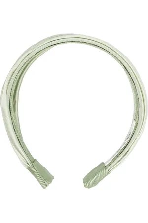 Jennifer Behr Draped-satin wide headband