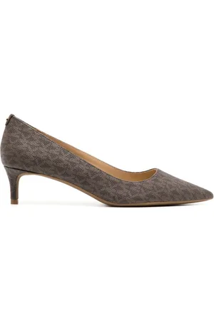 Michael Kors Alina 50mm monogram-print pumps