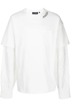 MOSTLY HEARD RARELY SEEN Crinkle Woven long-sleeve T-shirt