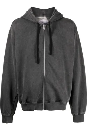 Izzue Zipped cotton hoodie